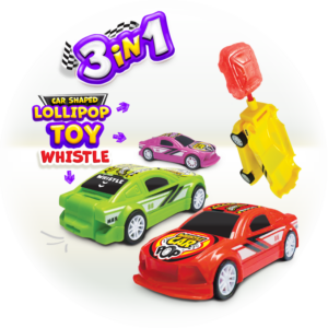 JB WHISTLE CAR POP – lízátko auto s píšťalkou 10 g