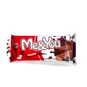 ME&YOU – oplatek s čokoládovou náplní v mléčné čokoládě 33g